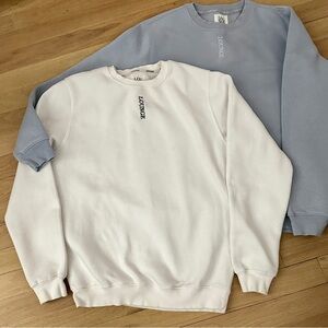 Women’s Sweatshirts in White and Blue